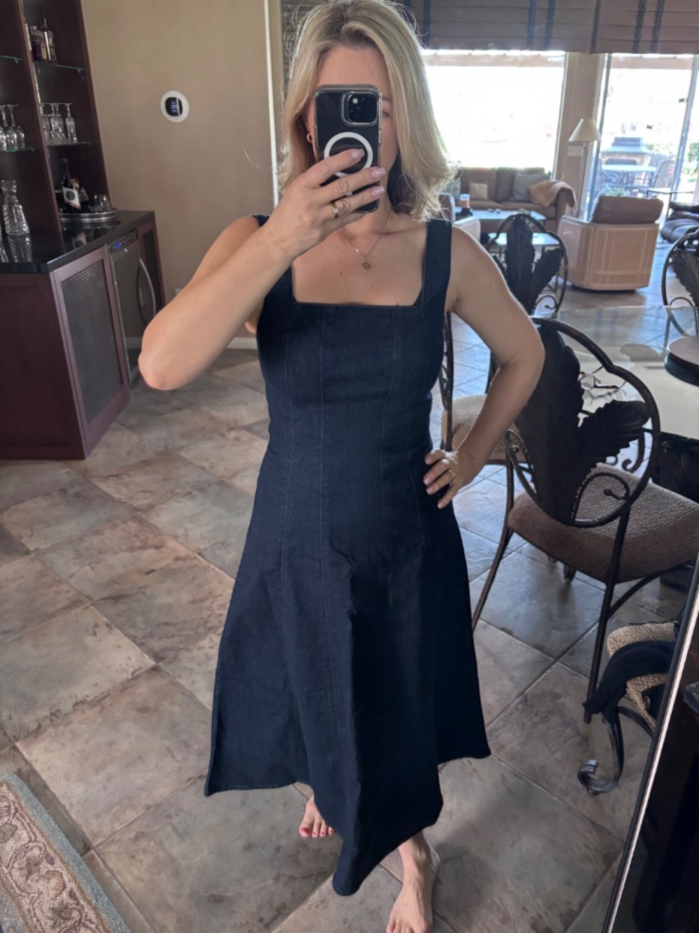 NWT - Abercrombie dark denim dress